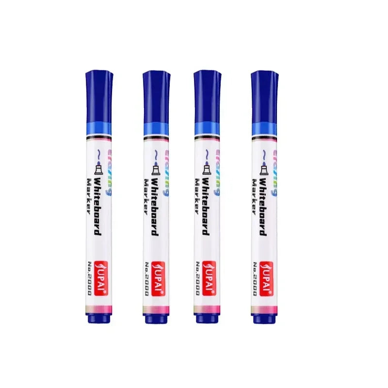 4 Colors Dry Erase Whiteboard Marker Pens Canada Low Odor Erasable Chalk Pens for Office School Stationery