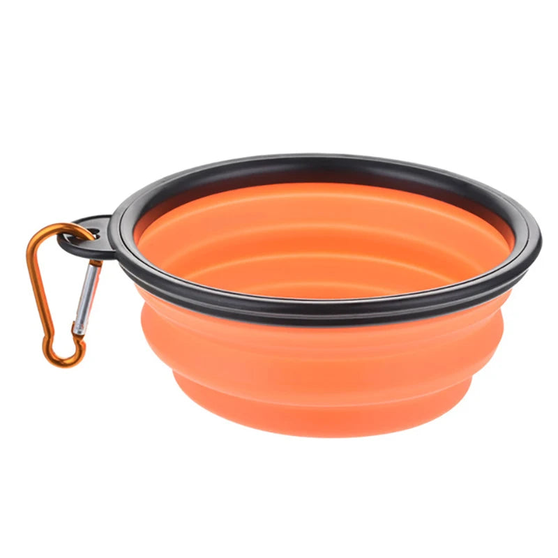 Durable TPR Portable Pet Food Bowl USA for Cats & Dogs, Collapsible Travel Water & Food Bowl for Outdoor Pet Use