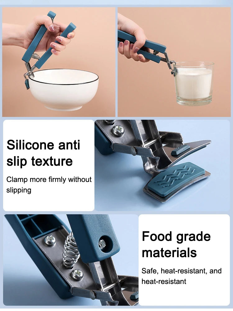 USA Bowl Clamp Anti Scald Clamp Kitchen Tool Clamp Steaming Vegetable Clamp Anti Slip And Anti Scald Hand Clamp Plate