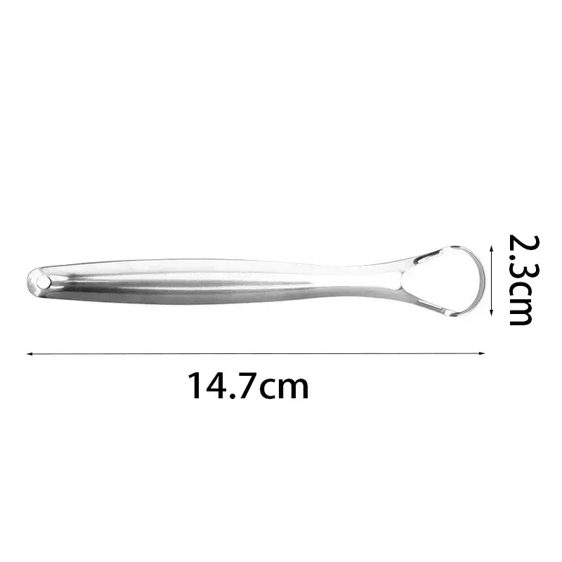 1/2/4 Pcs Reusable Stainless Steel Tongue Scraper Canada Cleaner Fresh Breath Oral Hygiene Care Tool