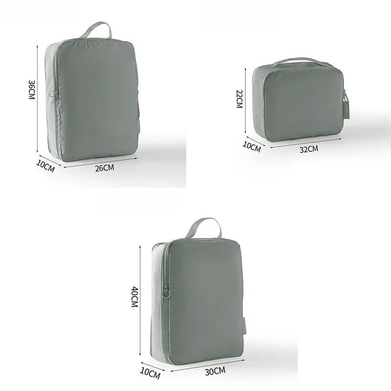 3/5/6PCS Travel Clothes Storage Bags USA Portable Suitcase Organizer Packing Cubes for Shoes, Clothes & Luggage Organization