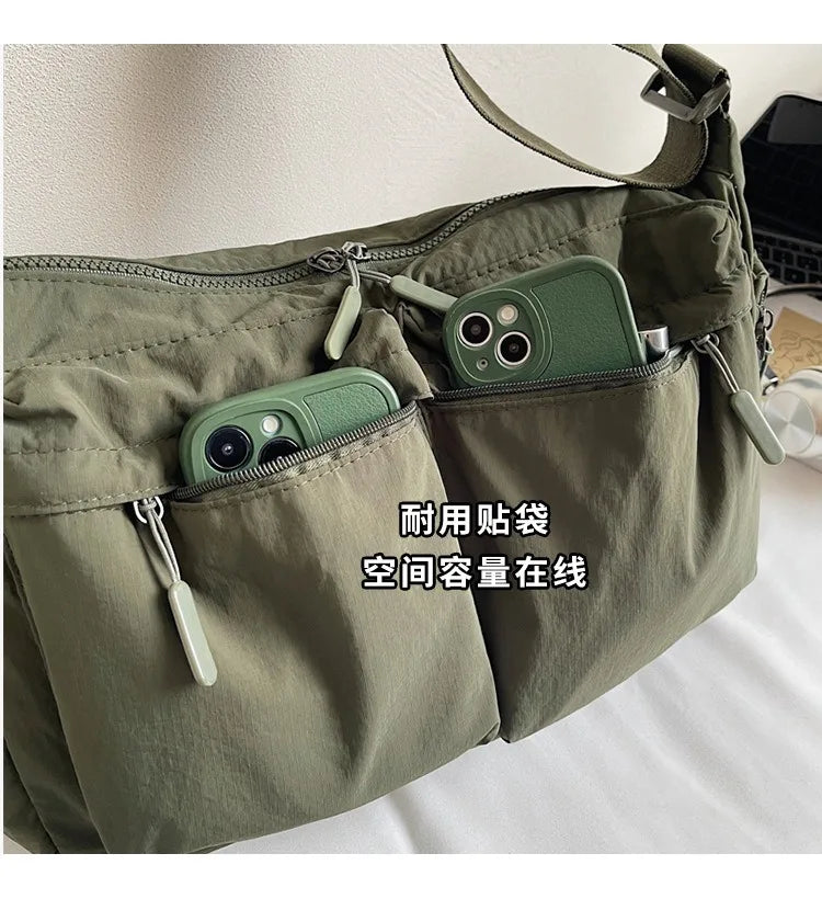 Spring & Summer Canvas Bag USA Women’s Hot-Selling One-Shoulder Crossbody Bag Light Luxury High-End Fashion Handbag