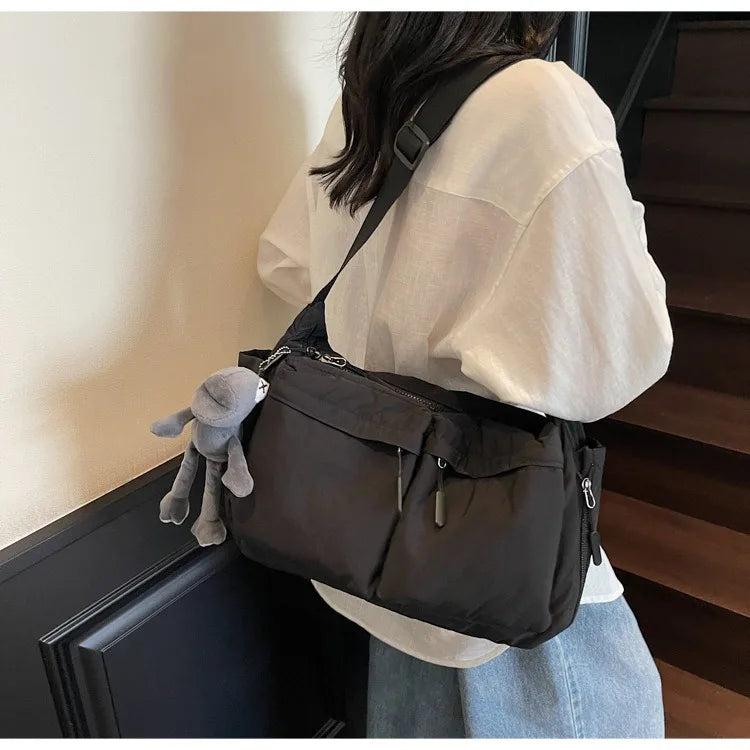Spring & Summer Canvas Bag USA Women’s Hot-Selling One-Shoulder Crossbody Bag Light Luxury High-End Fashion Handbag