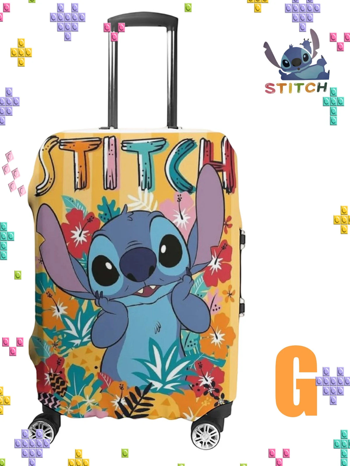 Sticchi Multi-Pattern Elastic Luggage Case Cover Canada Travel Outing Star Baby Luggage Cover Travel Bag Dust Cover