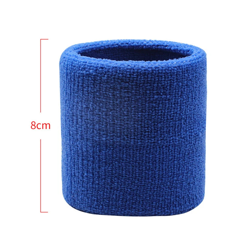 Cotton Wrist Support Band USA Sports Sweat Towel Wristband Tennis Wrist Guard Protector Strap for Fitness, Running & Gym Training