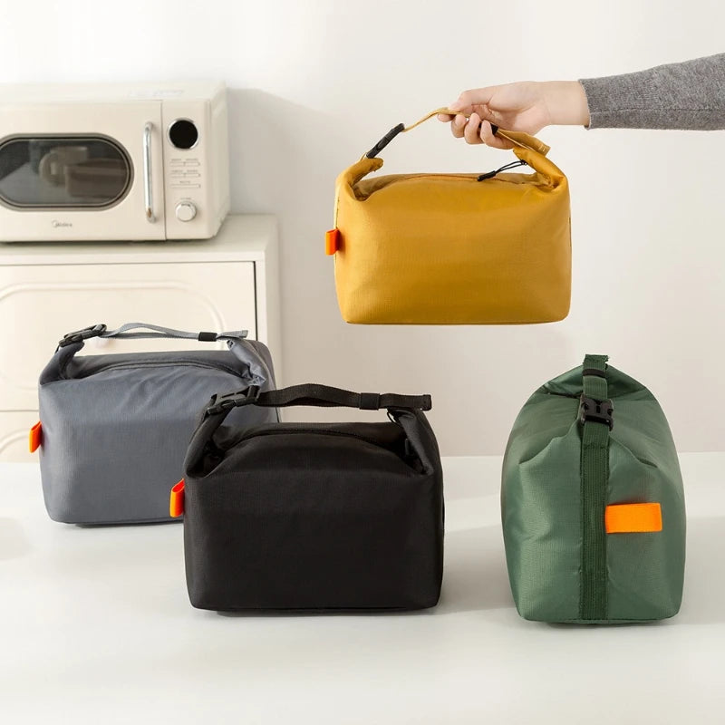 Large-Capacity Insulated Lunch Bag USA Foldable Waterproof Aluminum Foil Bento Bag for Office, Travel & School