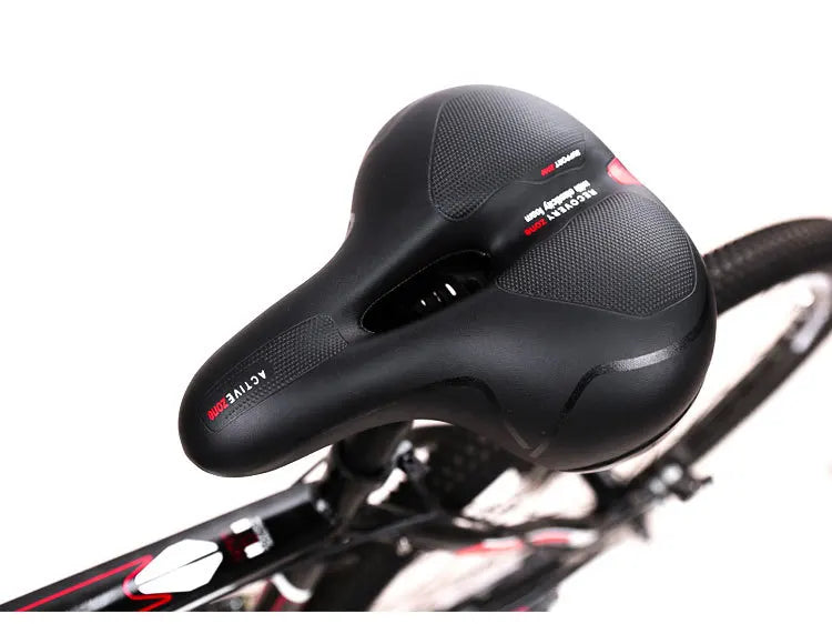 Oversized Comfort Bike Seat Extra Wide Thick Soft Bicycle Saddle Shock Absorbing Cushion for MTB Cruiser Cycling Accessories