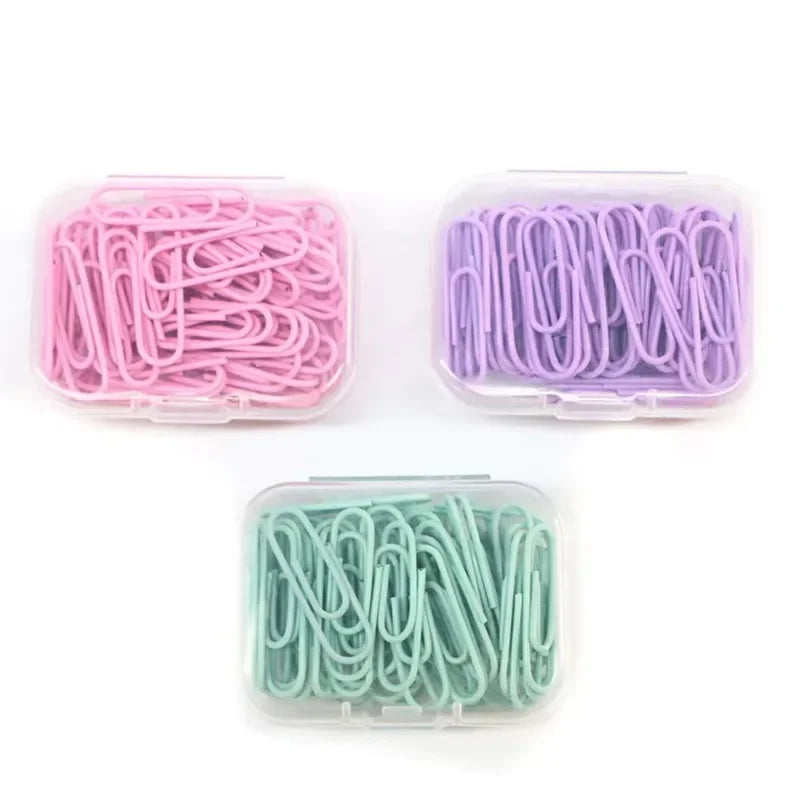 160PCS Colorful Paper Clips USA Large File & Bookmark Clips, Stainless Steel Office Stationery Paper Clip Organizer for School & Office Use