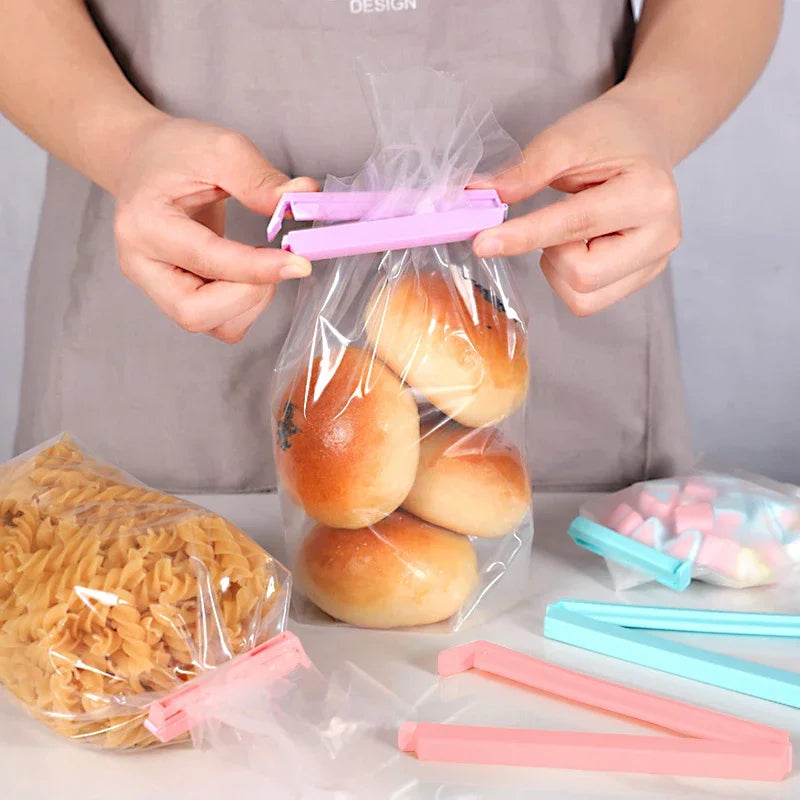 12/16PCS Food Snack Package Bag Sealing Plastic Clips For Packages Kitchen Storage And Organization Items Accessories Tools