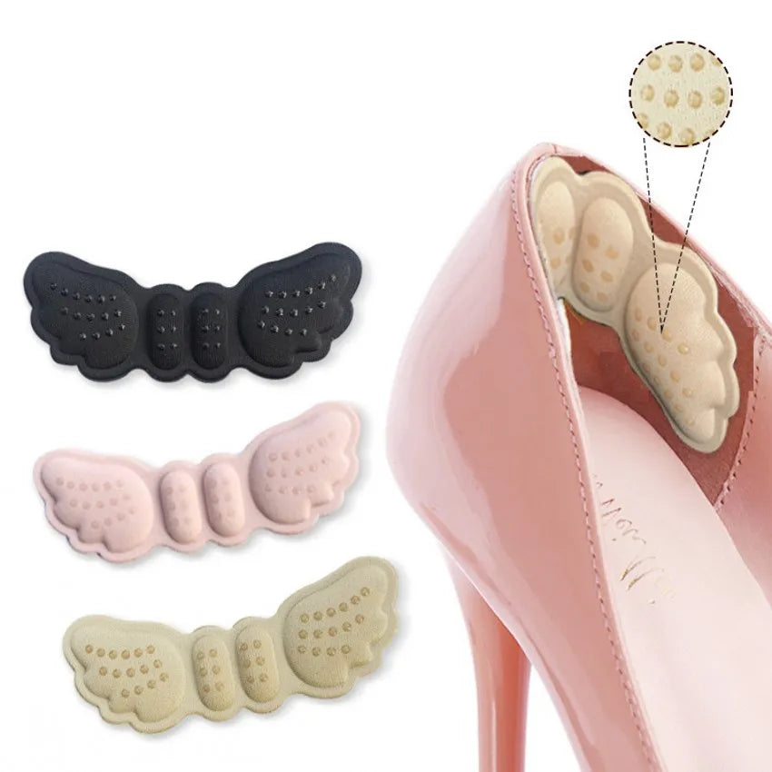 2pcs Shoe Heel Insoles Foot Heel Pad Sports Shoes Adjustable Antiwear Feet Inserts Insoles Heel Protector Sticker Insole Brioche