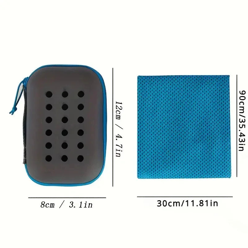 1PC EVA Boxed Cooling Fitness Towel USA Absorbent Quick-Dry Sports Cooling Towel for Outdoor Workouts & Summer Activities