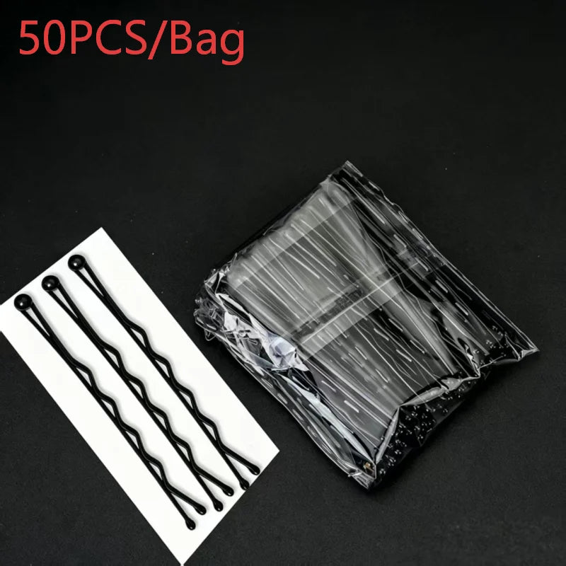 50/100PCS Black Straight Hair Clips Canada U-Shaped Hairpins Curly Wavy Grips Women Bobby Pins Styling Hair Accessories