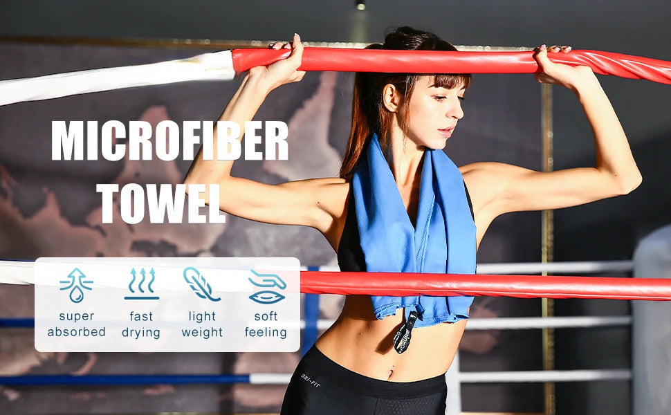 Quick-Dry Microfiber USA Towel - Ultra Absorbent, Compact & Sandproof for Gym, Beach, Travel & Swimming, Lightweight Sports Towel