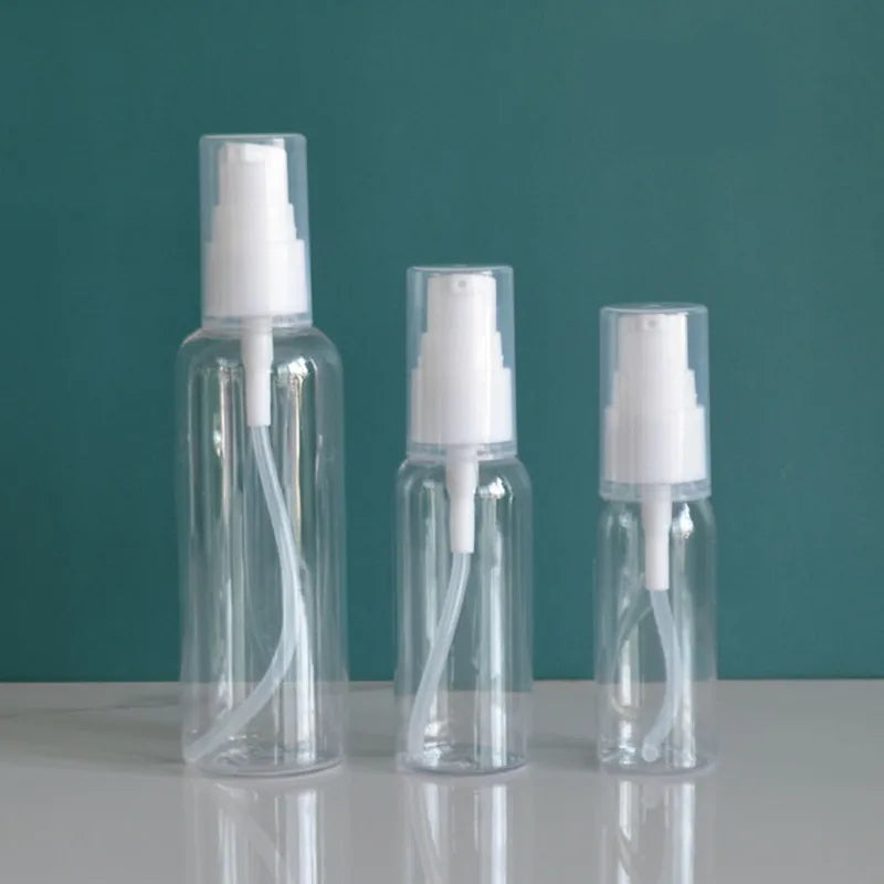 USA Travel Clear Refillable Bottles with Fine Mist Sprayer Pump Mini Perfume Atomizer