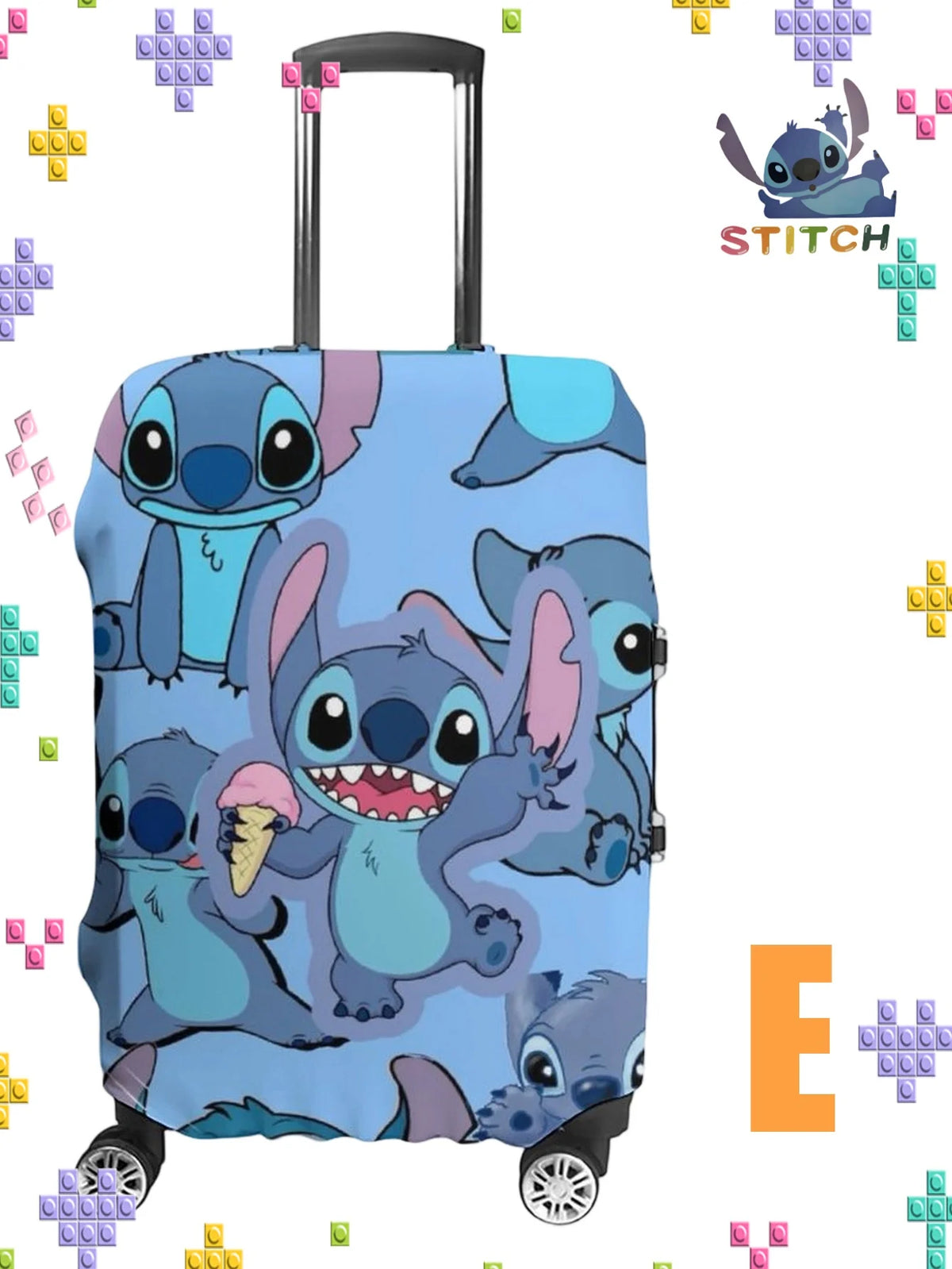 Sticchi Multi-Pattern Elastic Luggage Case Cover Canada Travel Outing Star Baby Luggage Cover Travel Bag Dust Cover