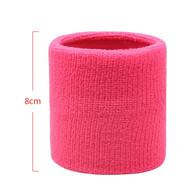 Cotton Wrist Support Band USA Sports Sweat Towel Wristband Tennis Wrist Guard Protector Strap for Fitness, Running & Gym Training