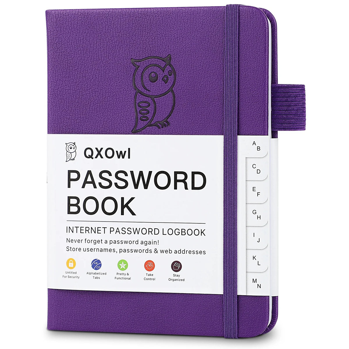 Alphabetical Password Book USA Internet Address Organizer Logbook, Small Pocket Password Keeper for Website Logins