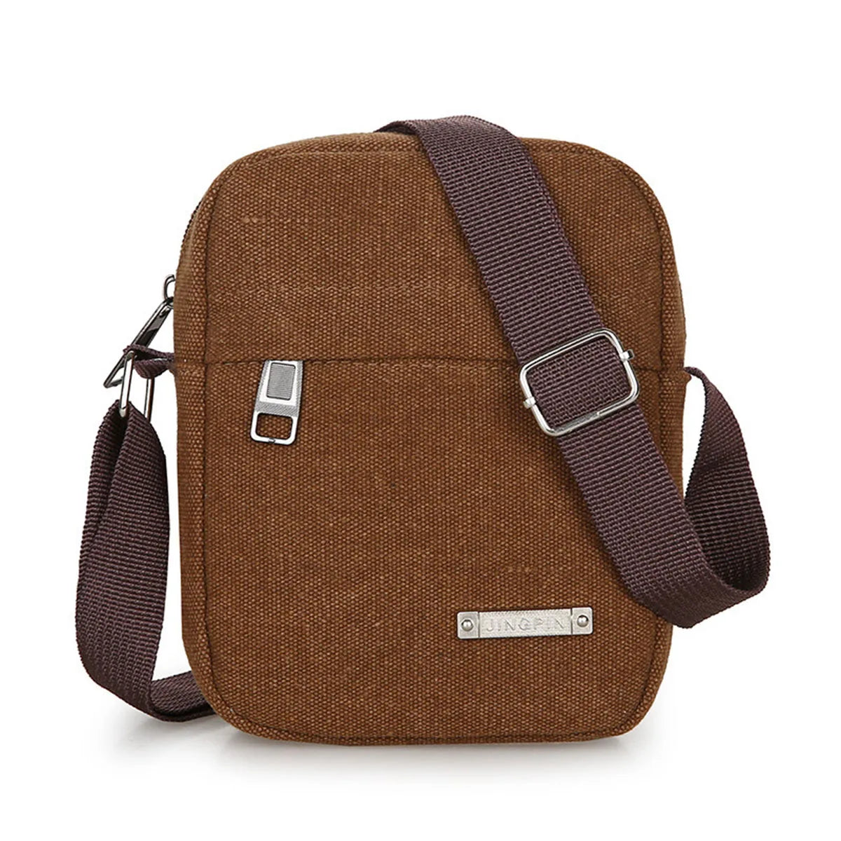 Men’s Casual Canvas Shoulder Bag USA Crossbody Phone Pouch Small Backpack Leisure Tote Handbag for Men