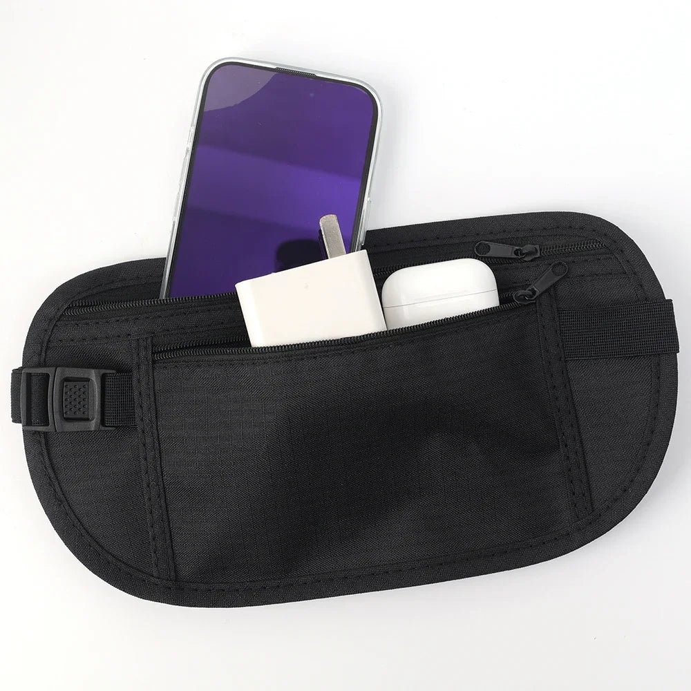 Running Waist Bag Canada Double-Layer Concealed Fanny Pack Slim Anti-Theft Travel Money Belt Waterproof Belt Bag for Men & Women Sports