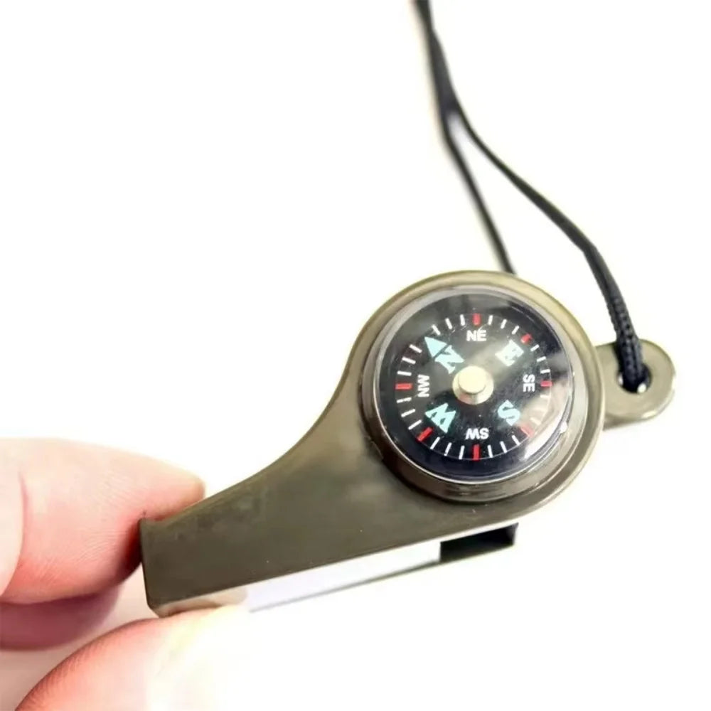3in1 USA Outdoor Emergency Whistle with Compass, Thermometer, Outdoor Whistle, Convenient to Carry Suitable for Camping and Hiking