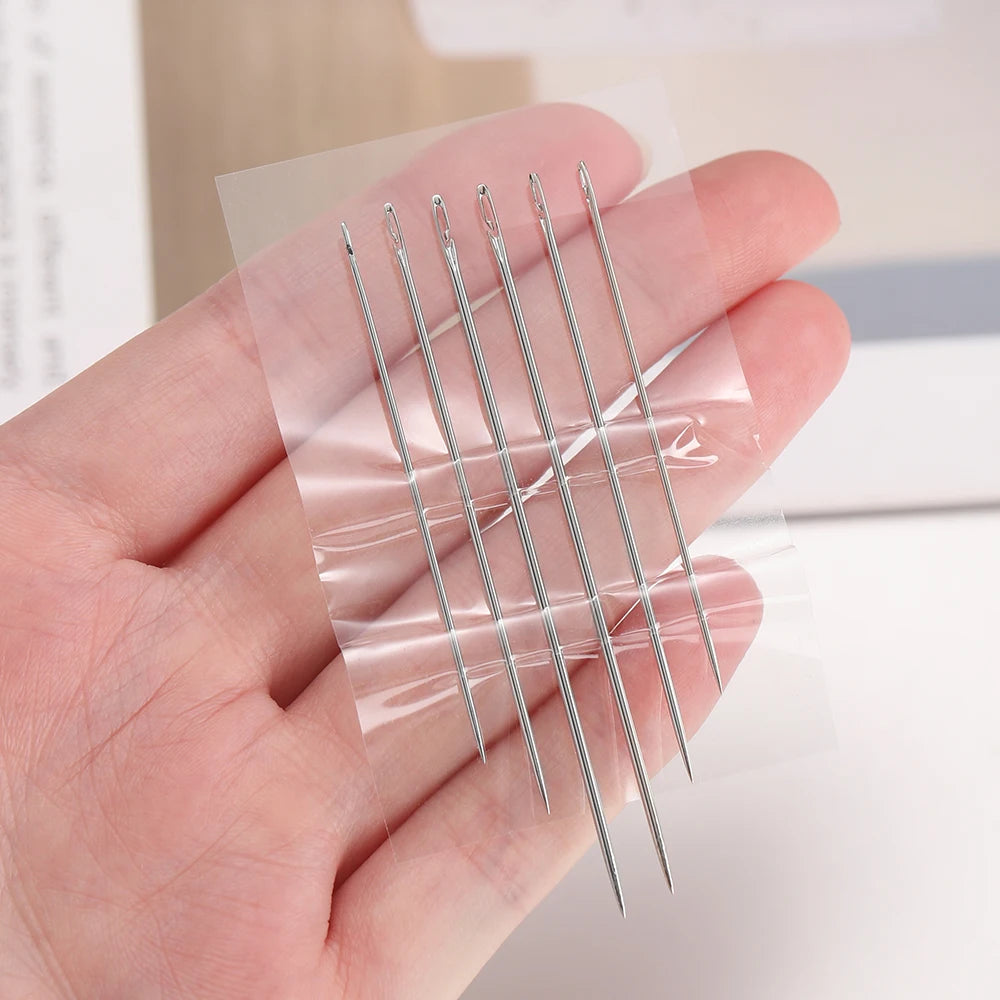Side Hole Blind Sewing Needles Canada Elderly Self-Threading Needles Household DIY Jewelry Beading Embroidery Mending Sewing Tool