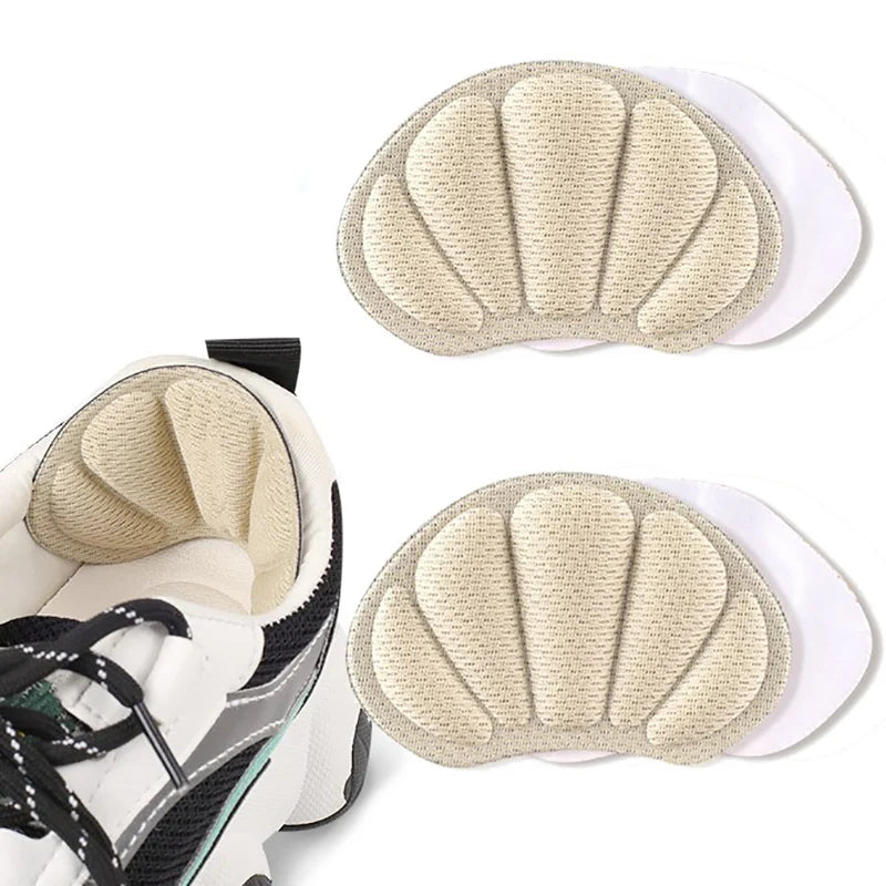 2pcs Shoe Heel Insoles Foot Heel Pad Sports Shoes Adjustable Antiwear Feet Inserts Insoles Heel Protector Sticker Insole Brioche
