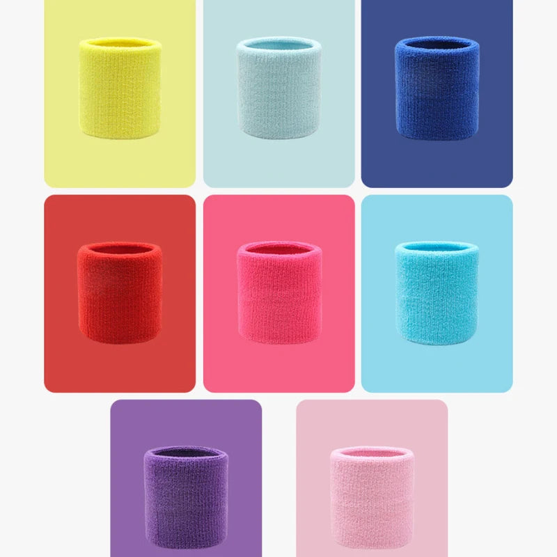 Cotton Wrist Support Band USA Sports Sweat Towel Wristband Tennis Wrist Guard Protector Strap for Fitness, Running & Gym Training