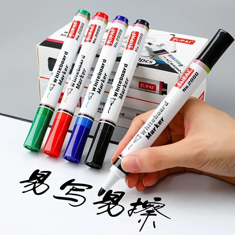 4 Colors Dry Erase Whiteboard Marker Pens Canada Low Odor Erasable Chalk Pens for Office School Stationery