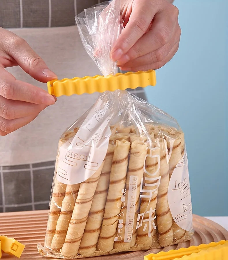 12PCS French Fry Shaped USA Sealing Clip - For Snack Sealing, Food Clips, Plastic Bag Seasoning Sealing Strips