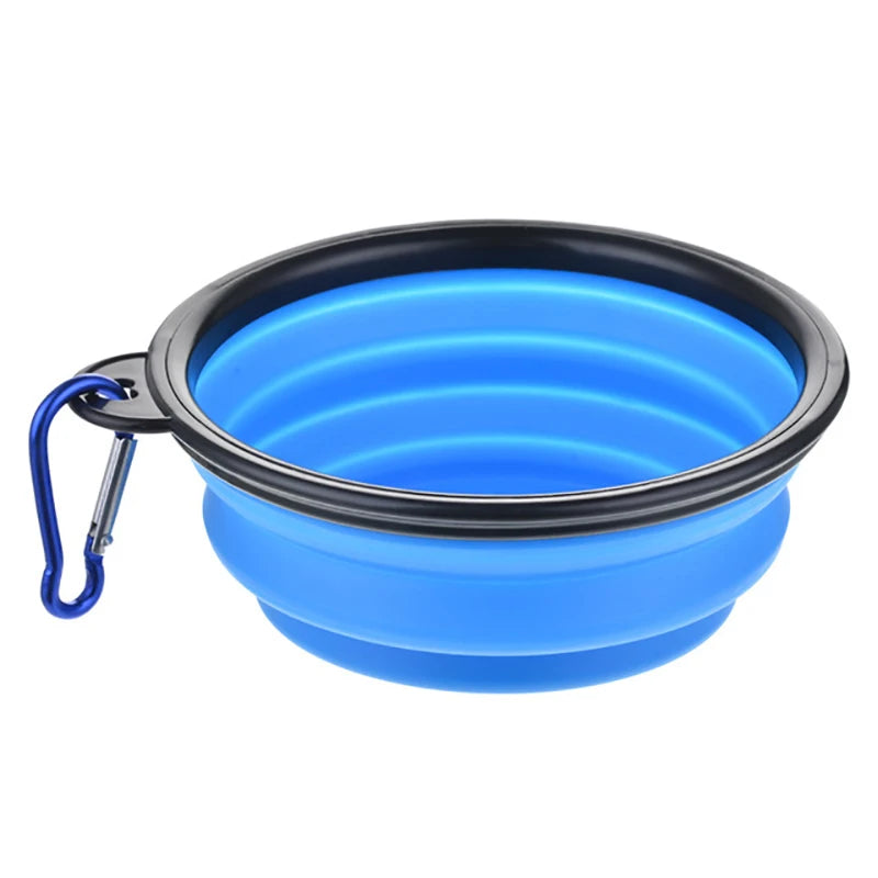 Durable TPR Portable Pet Food Bowl USA for Cats & Dogs, Collapsible Travel Water & Food Bowl for Outdoor Pet Use