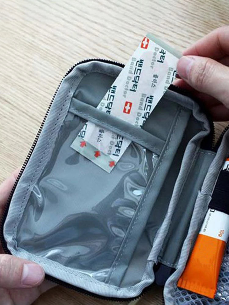 USA Medicine Bag Travel First Aid Kit Medicine Bag Storage Bag Survival Kit Medicine Box Outdoor Emergency Camping