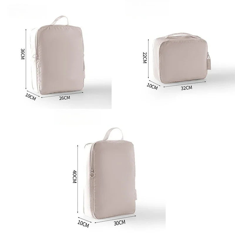 3/5/6PCS Travel Clothes Storage Bags USA Portable Suitcase Organizer Packing Cubes for Shoes, Clothes & Luggage Organization