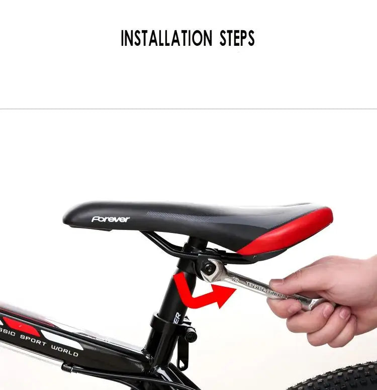 Oversized Comfort Bike Seat Extra Wide Thick Soft Bicycle Saddle Shock Absorbing Cushion for MTB Cruiser Cycling Accessories