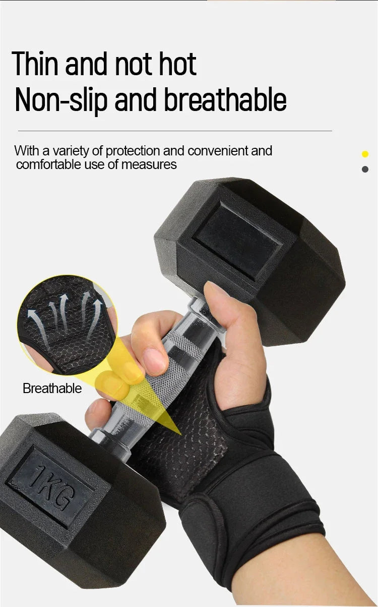 Training Sport  USA Gloves for Men Women Workout Gloves Fitness Body Building Weightlifting Gym Hand Wrist Palm Protector Gloves