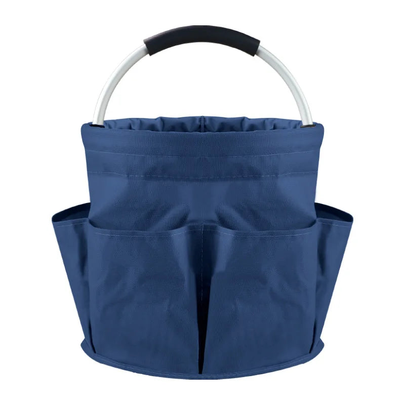Portable Cleaning Caddy 17L Foldable Cleaning Bucket with Handle Organizer Bag for Towels Cleaning Tools Bathroom Kitchen Home