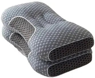 Ultra-Soft Ergonomic Neck Support Pillow USA Contour Cervical Pillow for Side, Back & Stomach Sleepers, Breathable Easy-Clean Fabric, Pressure Relief for Sleep