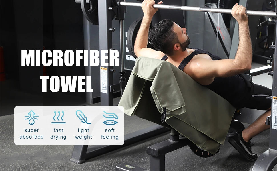 Quick-Dry Microfiber USA Towel - Ultra Absorbent, Compact & Sandproof for Gym, Beach, Travel & Swimming, Lightweight Sports Towel