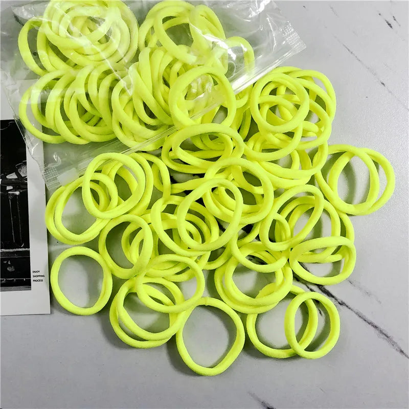 20/50PCS Hair Bands Canada for Women & Girls Basic Hair Rubber Ties 4cm Simple Elastic Ponytail Holders Hair Accessories