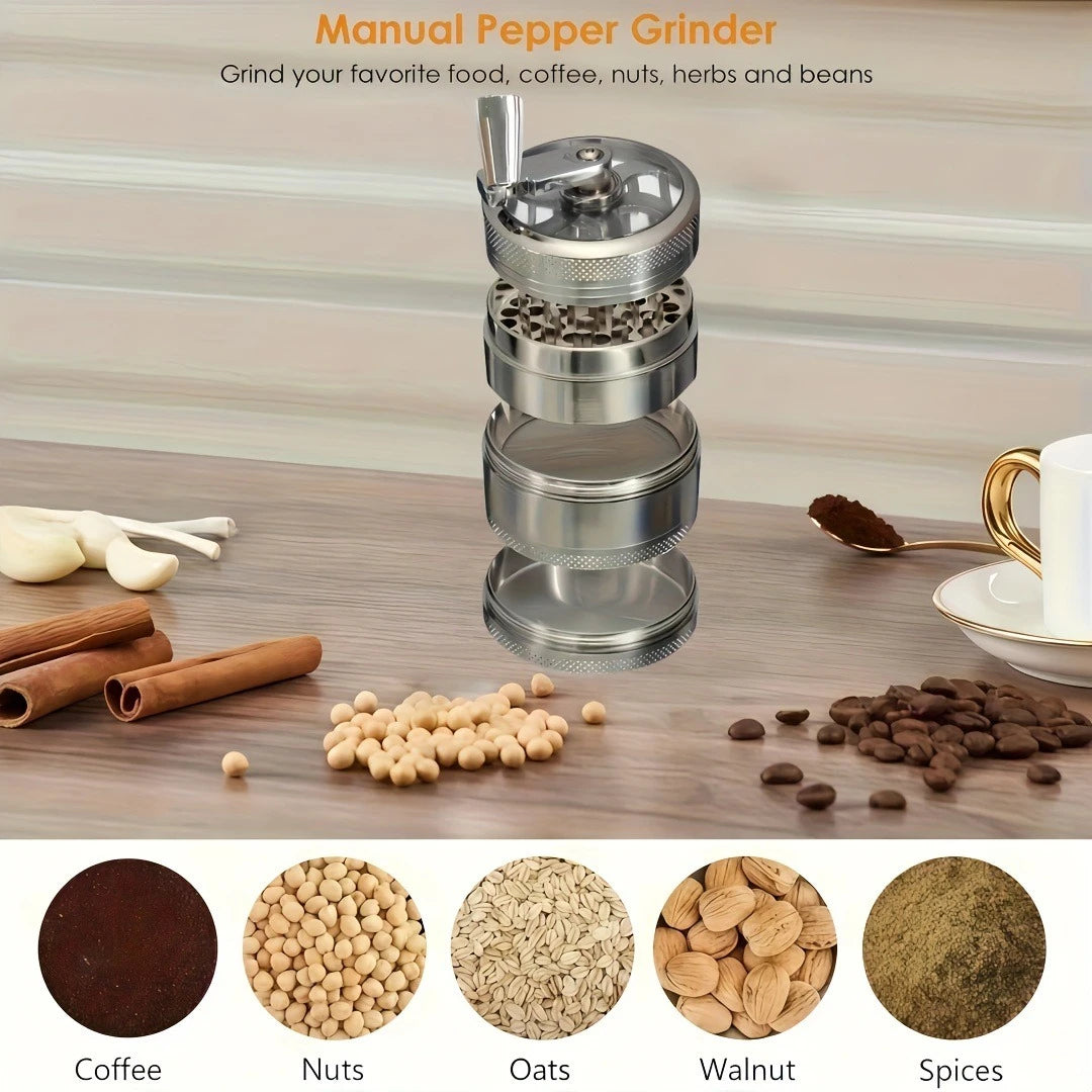 Nut and Hard Spice Grinder for Nutmeg USA Ginger Rock Salt and Peppercorn Hand Tools, Crushers 1.6-Inch/40mm Household Mini