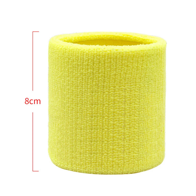 Cotton Wrist Support Band USA Sports Sweat Towel Wristband Tennis Wrist Guard Protector Strap for Fitness, Running & Gym Training