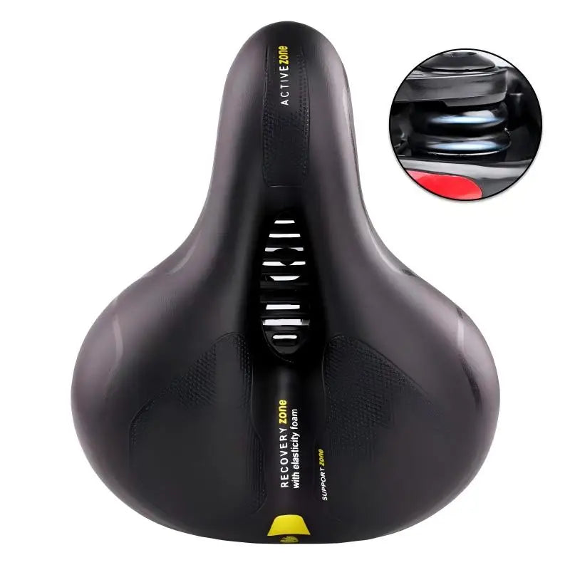 Oversized Comfort Bike Seat Extra Wide Thick Soft Bicycle Saddle Shock Absorbing Cushion for MTB Cruiser Cycling Accessories
