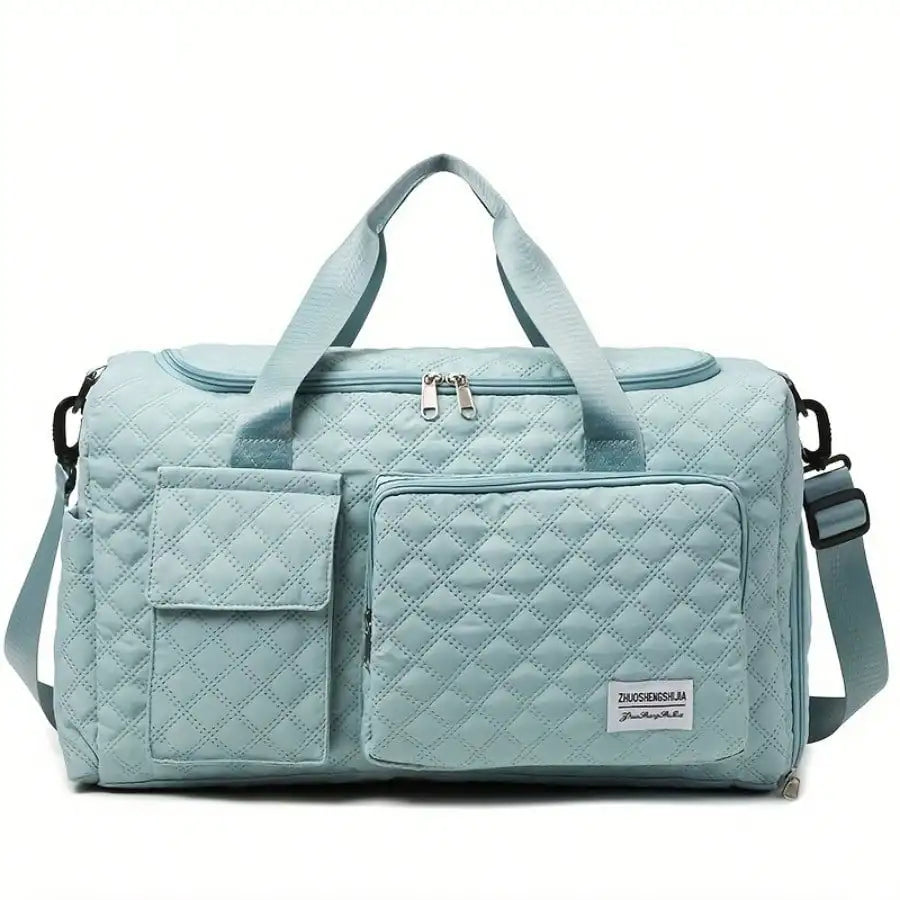 Women’s Large-Capacity Duffel Bag USA with Shoe Compartment, Waterproof Expandable Gym & Travel Bag