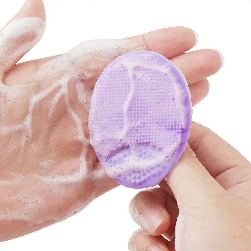 Silicone Facial Brush Cleaner USA Portable Blackhead Double-Sided Massage Brush, Facial & Nasal Scrub Skin Care Cleaning Tool