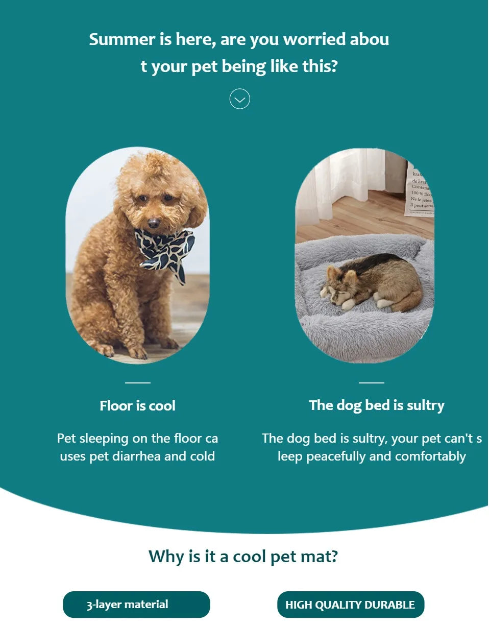 Dog Cooling USA Mat Summer Pet Cold Bed Extra Large For Small Big Dogs Pet Accessories Cat Durable Blanket Sofa Cat Ice Pad Blanket