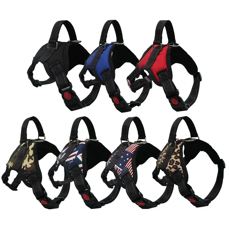 Adjustable Dog Harness USA Pet Walking Vest Collar for Small, Medium & Large Dogs Pet Accessories