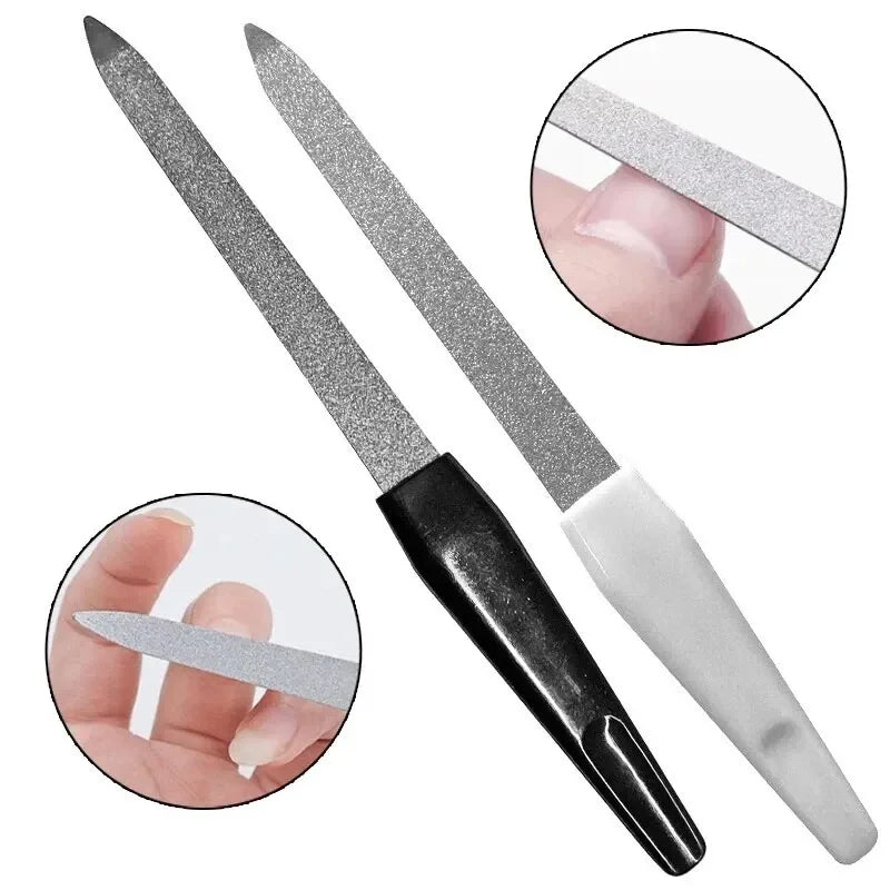 1PC DIY Nail Art Professional Nail File Canada Metal Double-Sided High-Quality Nail File Manicure Pedicure Beauty Tool