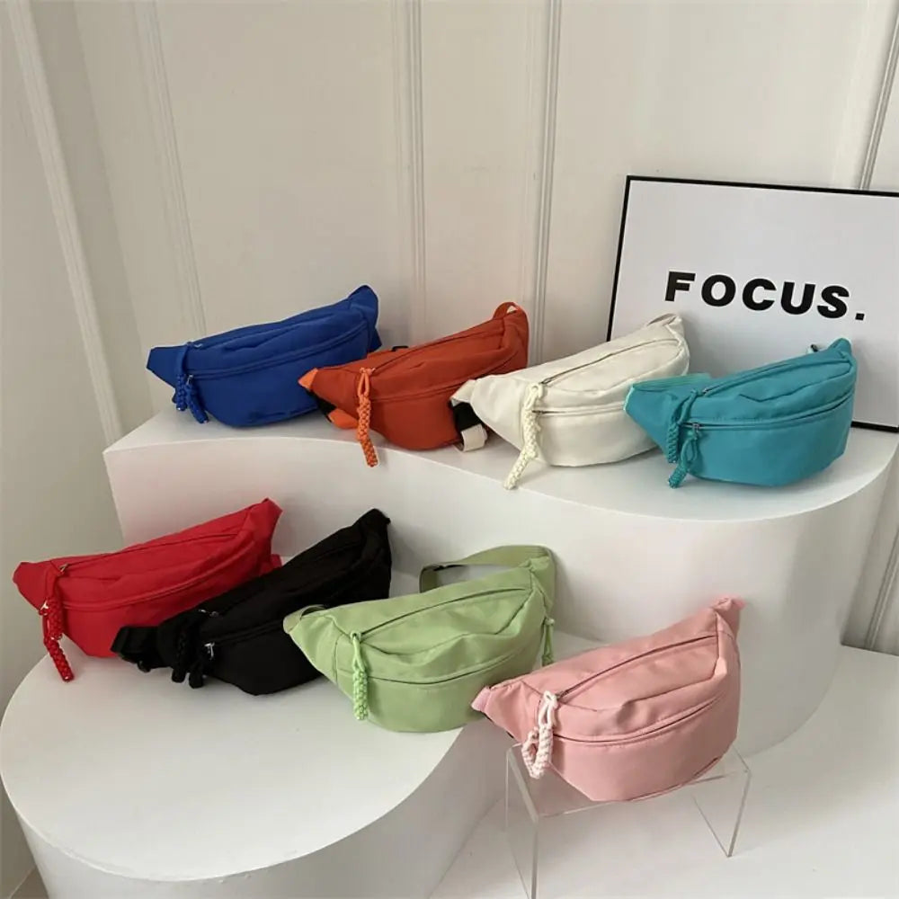 USA Women's Chest Bag New Oxford Cloth Large Capacity Waist Bags Waterproof Multifunctional Running Belt Bags Sport