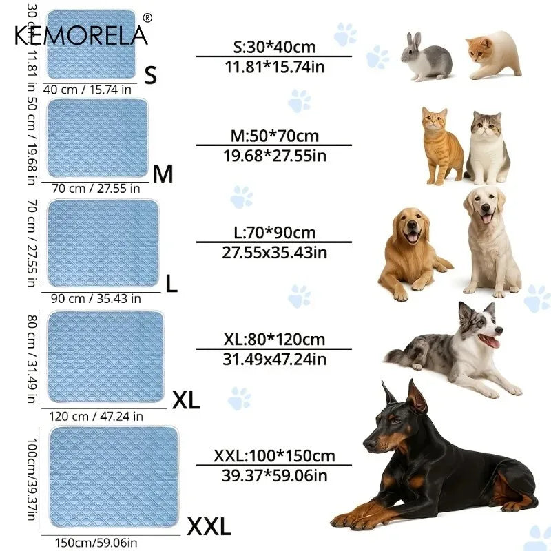 1PCS New Upgraded Ice Cooling Pet Mat Canada Washable Breathable Pet Cooling Pad for Dogs All-Season Use