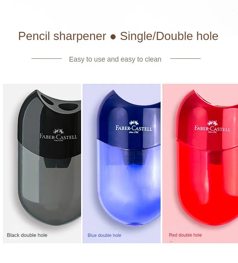 Double Hole & One Hole Pencil Sharpener Canada Creative Transparent Pen Knife for Kids & Students School Stationery Supplies