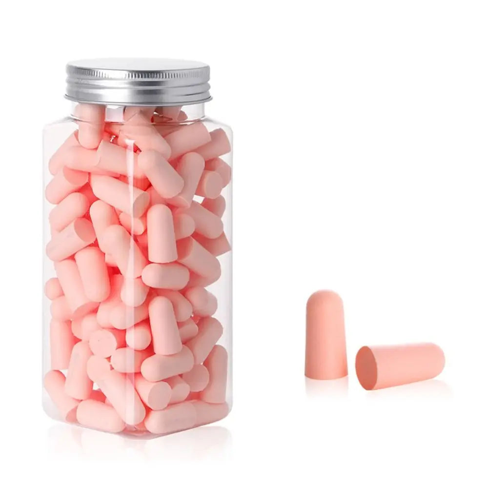 10/24/60/120Pcs Anti-noise Ear Plugs Slow Rebound Soft Tapered Noise Reduction Earplugs Multicolor Universal Hearing Protector